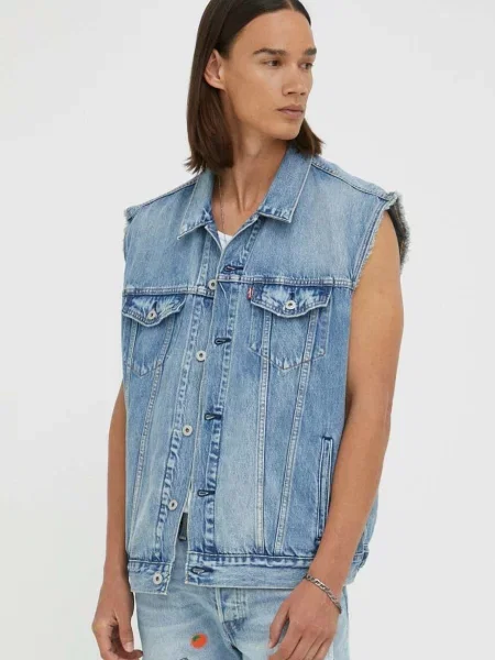 Džínová vesta Levi's modrá