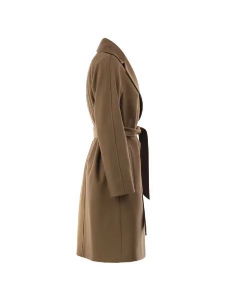 Cu centură palton Max Mara plic maro