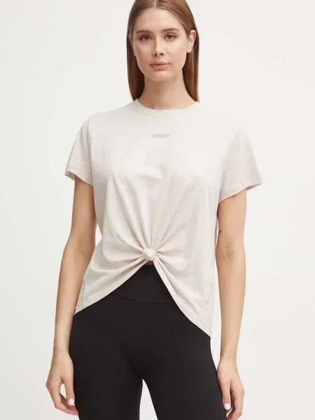 DKNY tričko béžové