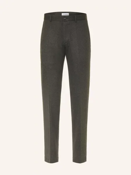 Roy Robson Oblekové Kalhoty Střih Extra Slim Fit dark green zelené