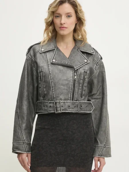 Рокерско яке Answear Lab преходен модел сиво