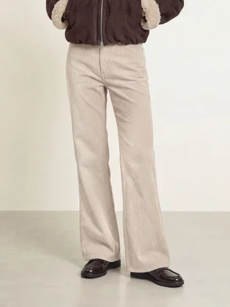 Tommy Jeans Kordové Kalhoty Claire černošedá