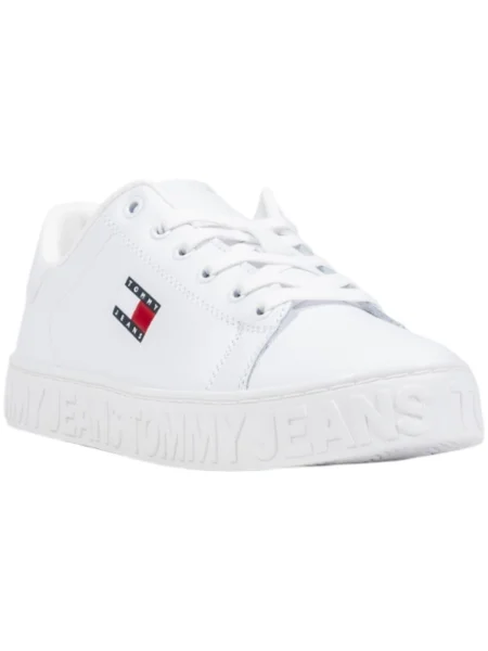Tommy Jeans Sneakers Tjw Logo Outsole Sneaker Ess alb