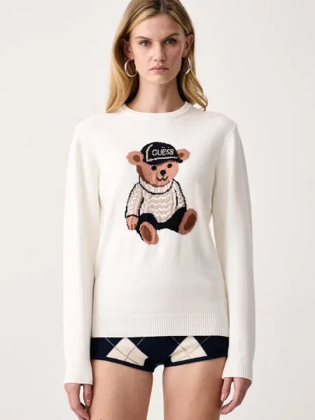 Guess Pulover Crem bej
