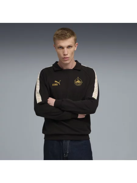 PUMA bluza treningowa FC Czerwony Bull Salzburg KING Sport Czarny/Matte Złoty XXS czarna
