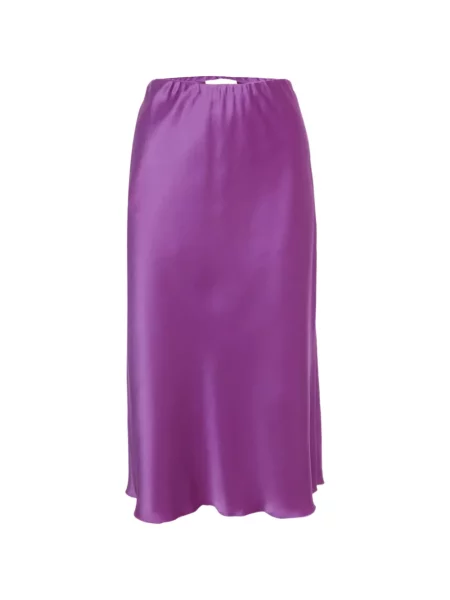 Fustă midi Nanushka din satin violet