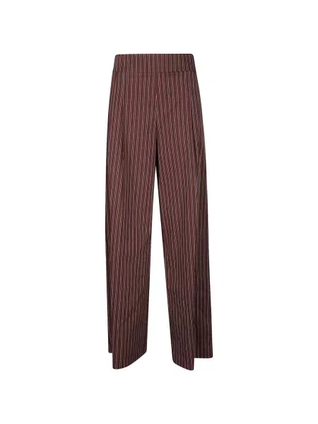 Pantaloni Patrizia Pepe cu dungi maro