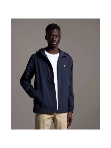 Kurtka Lyle & Scott z kapturem niebieska