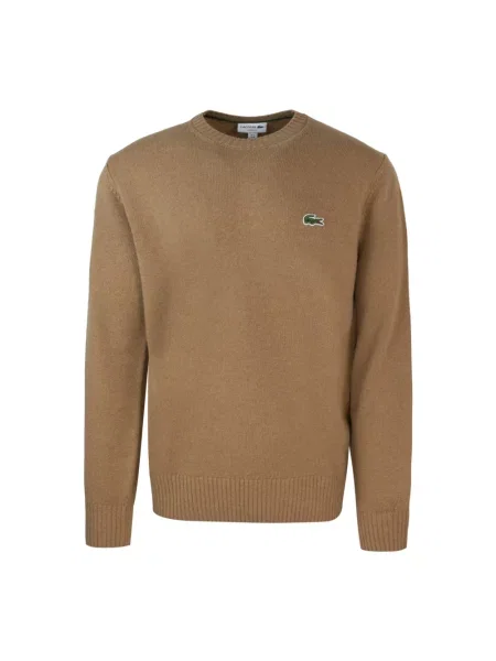 Lacoste sweter damski wełniany beżowy