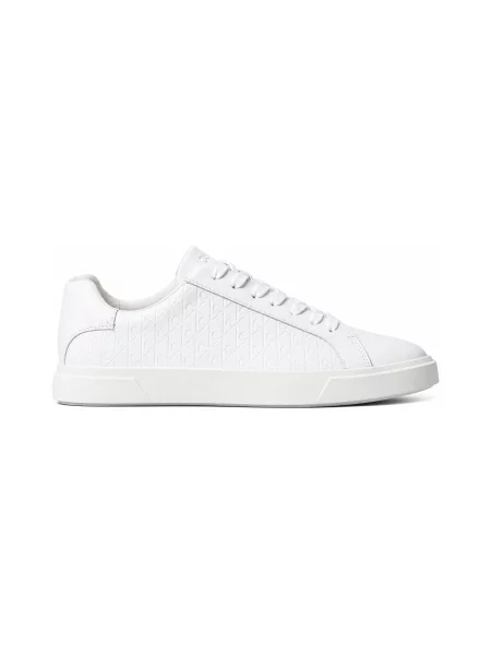 Calvin Klein Sneakers Low Pro Cups Lace Up Lth Aop alb