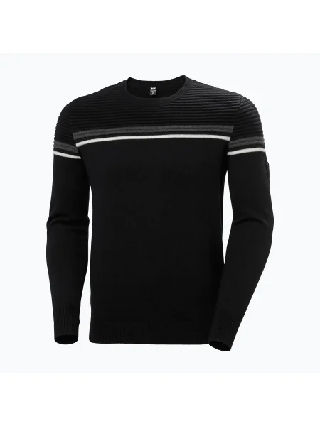 Pulover pentru bărbați Helly Hansen Carv Knitted Sweater black negru
