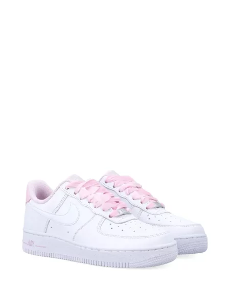 Iš natūralios odos retro stiliaus kelnės Nike apvaliu kaklu ruda