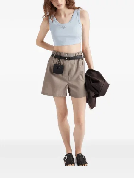 Top Prada tricotate albastru