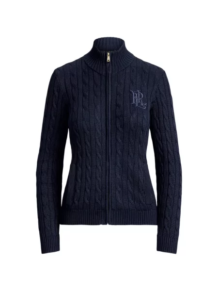 Cardigan Lauren Ralph Lauren tricotate albastru