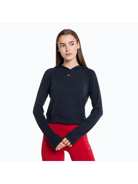 Tréninková mikina Tommy Hilfiger Slim Soft Hoodie modrá