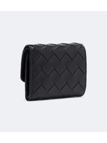 Portofel Bottega Veneta din piele negru