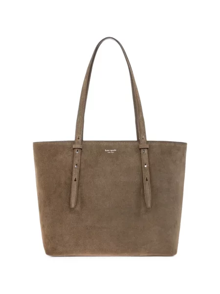 Geantă shopper Kate Spade din piele de căprioară maro