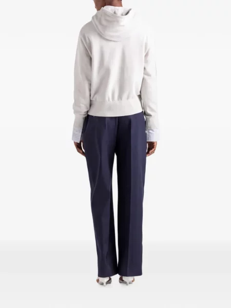 Brosa Prada din fleece gri