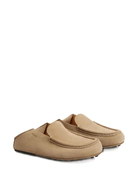 Papuci de casă Tod's din piele de căprioară