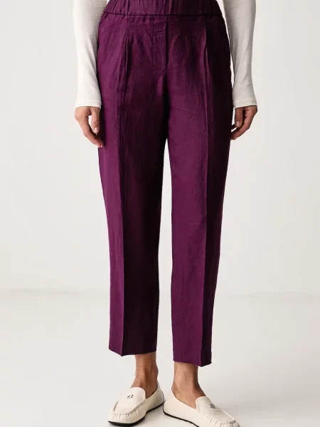 United Colors of Benetton pantaloni pentru femei din in violet