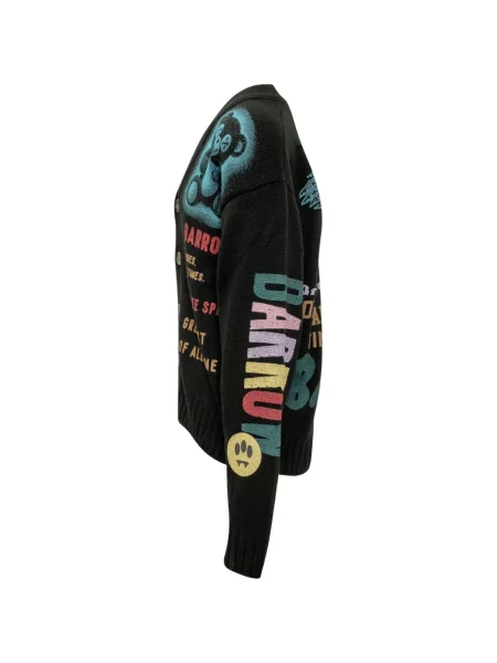Cardigan Barrow cu imagine negru