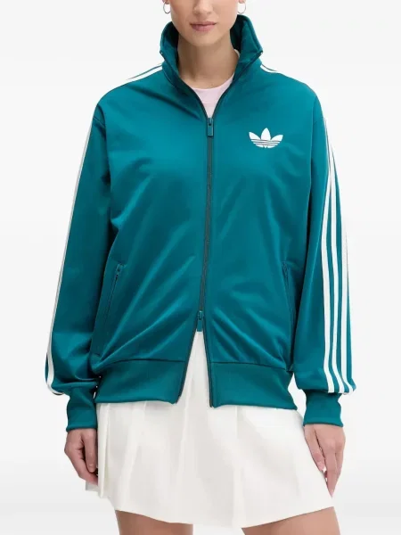 Ριγέ τρέξιμο μπλούζα Adidas από διχτυωτό κόκκινο