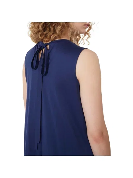 Weekend Max Mara rochie de vară din RICORDO albastru