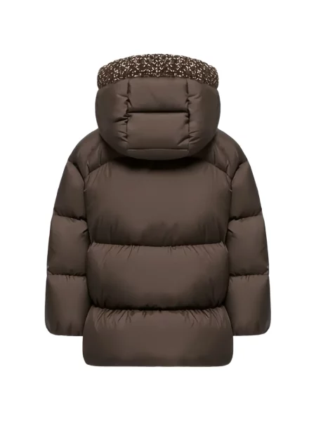 Kurtka dziecięca Moncler Enfant brązowa