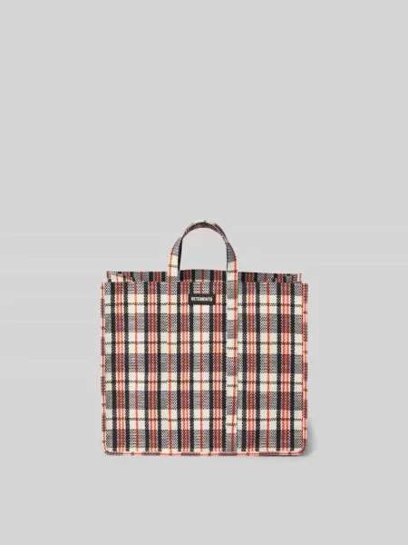 Torba shopper z uchwytem Vetements czarna