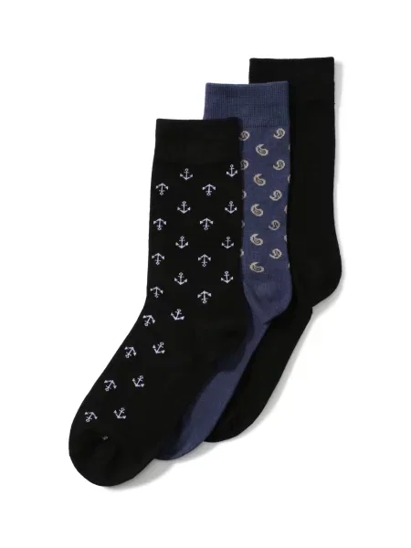 JACK & JONES Șosete JACCENTRAL bej / indigo / negru alb
