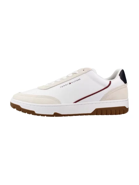 Kožené tenisky Tommy Hilfiger biela