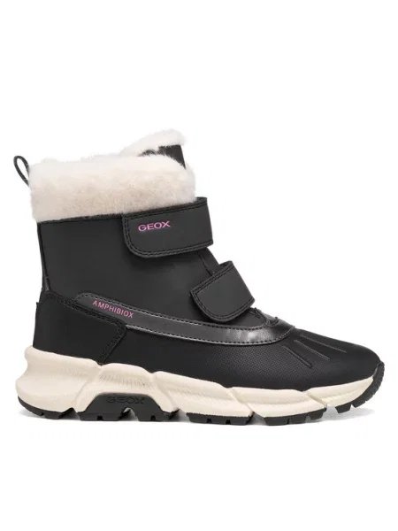 Geox Μπότες Χιονιού J Flexyper Plus Girl B Abx M μαύρο