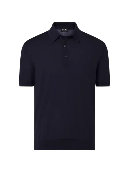 Polo Zegna scurt albastru