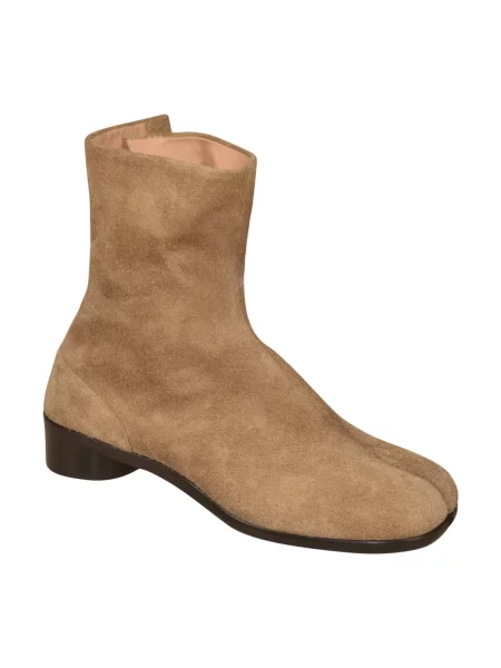 Botki Maison Margiela skórzane brązowe