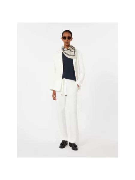 Dzianinowy sweter Max Mara niebieski