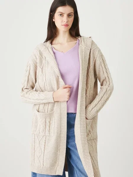 Medicine cardigan cald pentru femei bej