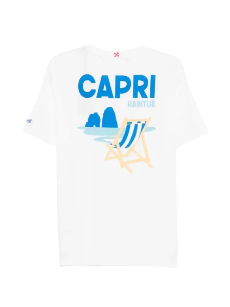 Tricou Mc2 Saint Barth cu imagine alb