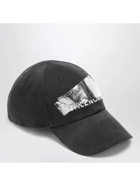 Czapka z daszkiem Balenciaga z logo czarna