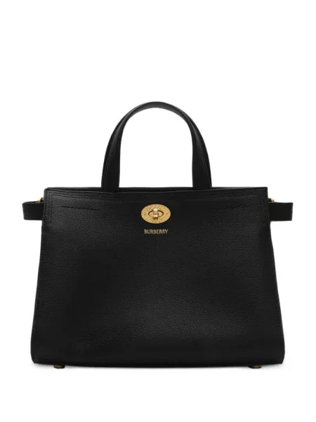 Kockás shopper táska Burberry fekete