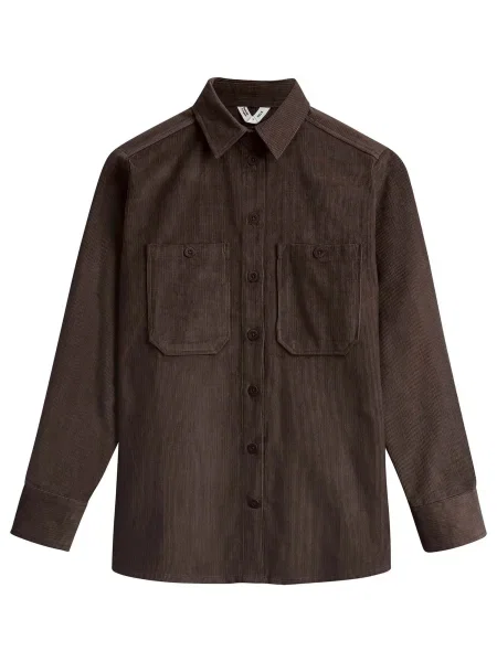 MELA Bluză Jiya închis maro