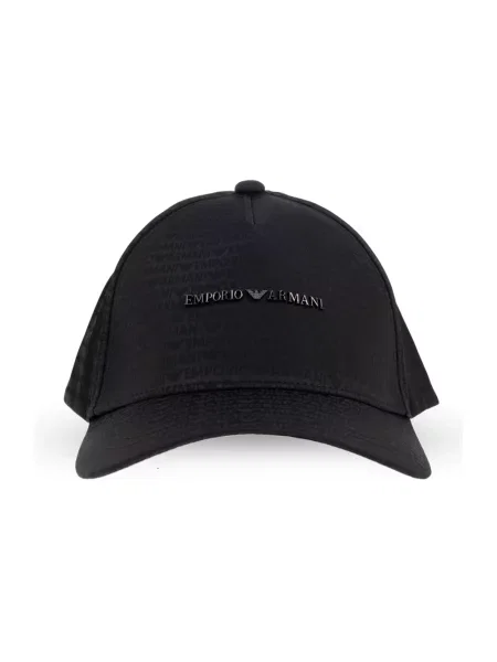 Emporio Armani czapka z daszkiem czarna