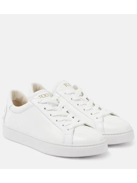 Sneakerși Tod's din piele alb
