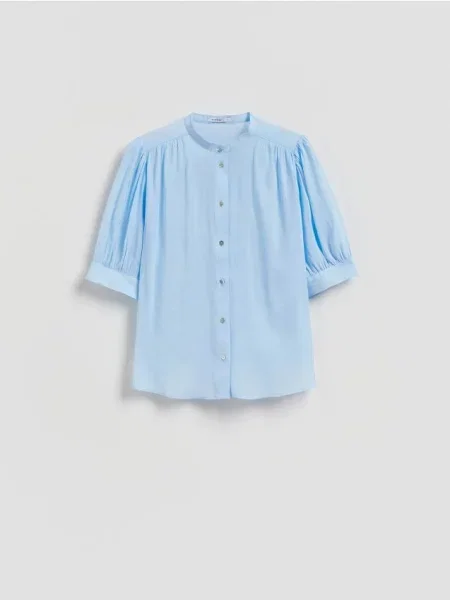 Reserved Cămașă cu mânecă scurtă albastru-pal albastru