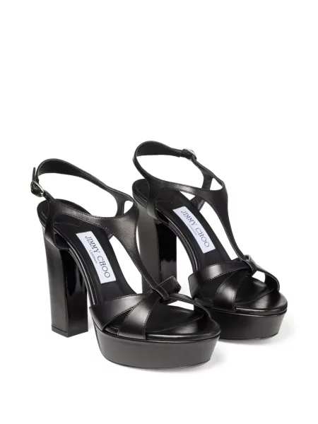 Sandale Jimmy Choo cu funde cu platformă negru