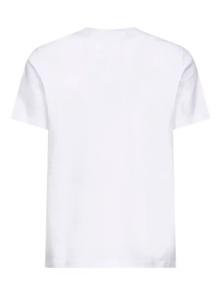 Tricou Moncler cu decolteu rotund alb