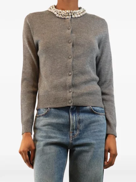 Cardigan Veronica Beard de lână gri