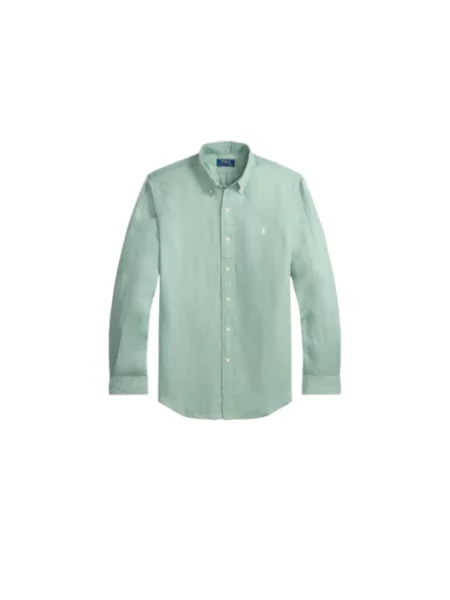 Koszula casualowa o kroju relaxed fit z czystego lnu Polo Ralph Lauren zielona