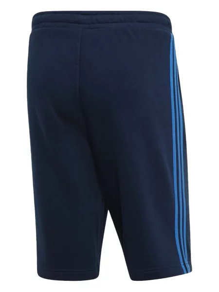 Pantaloni Adidas din fleece cu dungi albastru