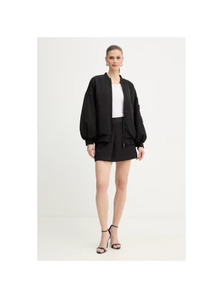 Spódnica mini Armani Exchange z logo czarna
