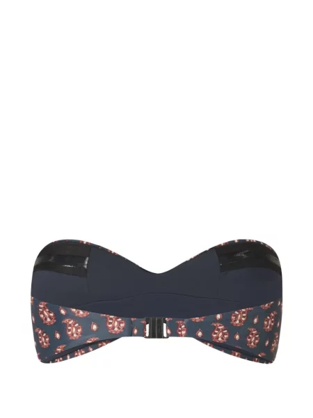 Top Johanna Ortiz cu imagine cu model paisley albastru